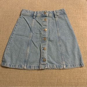 H&M high waist denim skirt